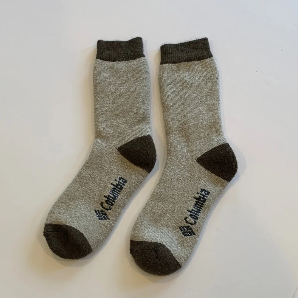 Columbia Men's Tan and Brown Boot Socks